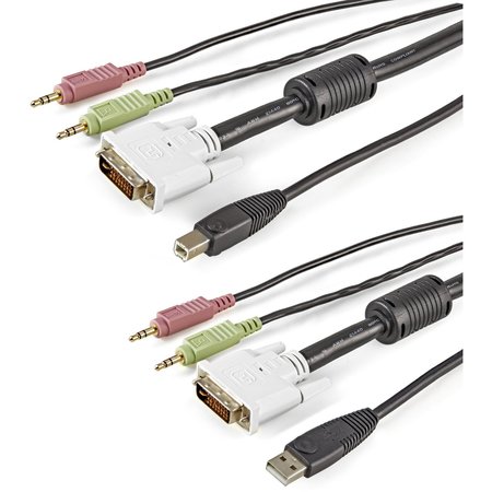 Startech.Com 10ft 4-in-1 USB DVI KVM Cable with Audio and Microphone USBDVI4N1A10